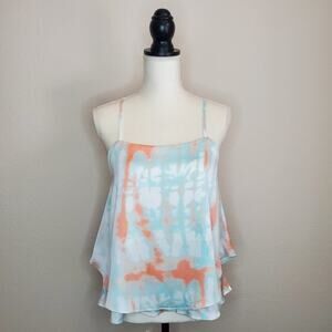 She and Sky Tie Dye Layered Tank Small